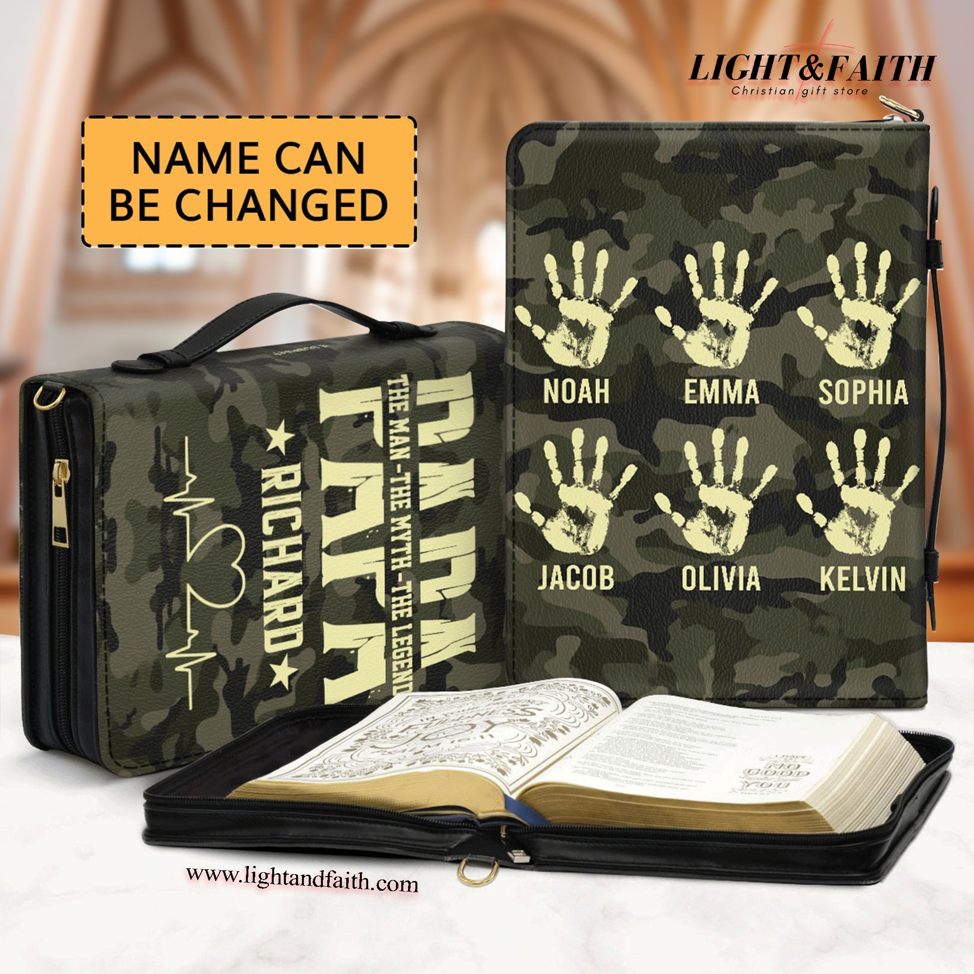 The Man The Myth The Legend Leather Book Cover, Personalized Bible Cover, Christian Gift, Bible Covers Jesus Gifts
